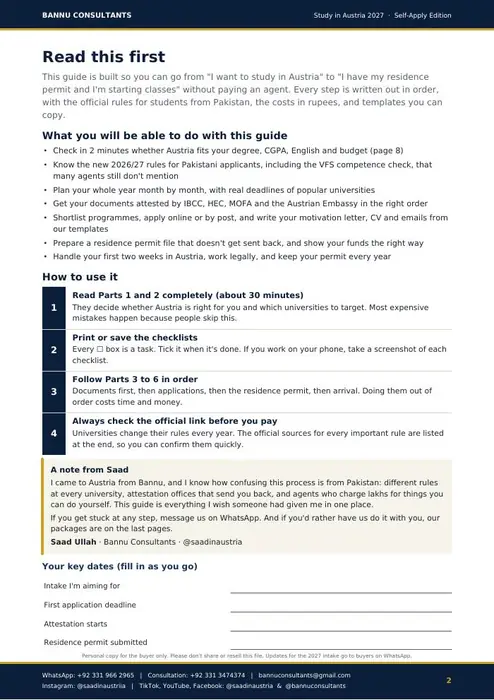 Page 2: Read this first